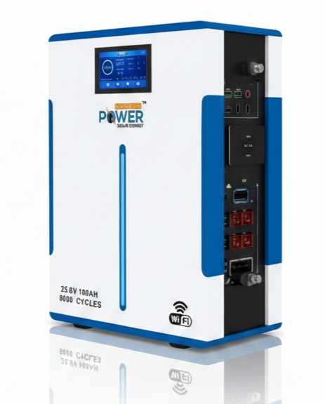Square Power Lithium Battery With Wifi 25.6V 100AH