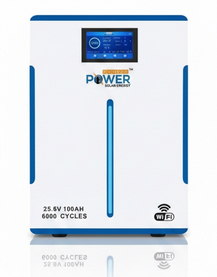 Square Power Lithium Battery With Wifi 25.6V 100AH